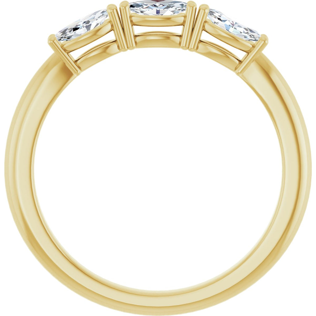 Three-Stone Anniversary Band