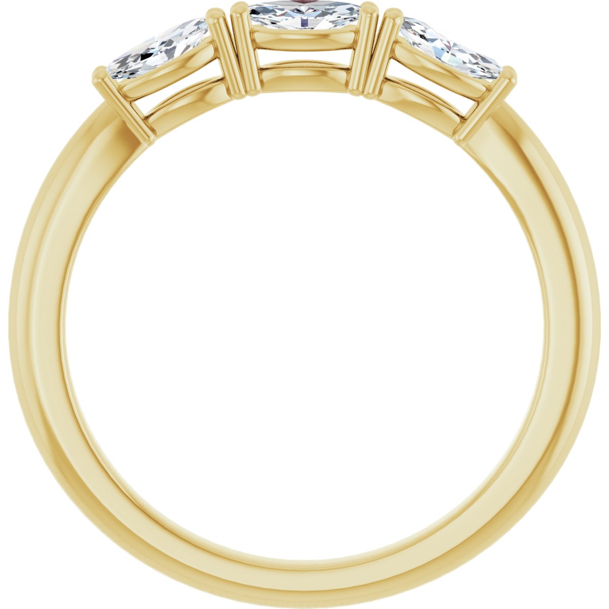 Three-Stone Anniversary Band