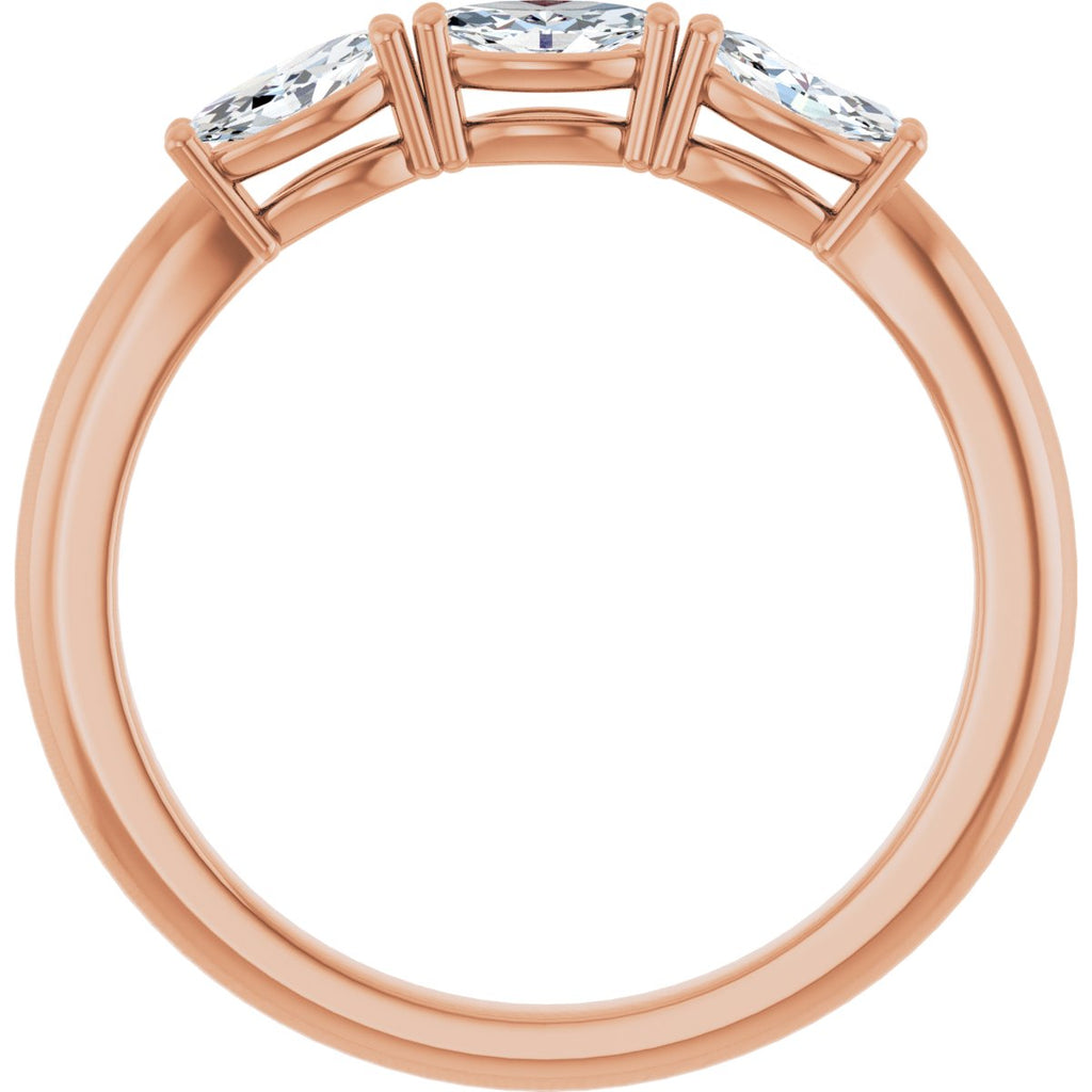 Three-Stone Anniversary Band