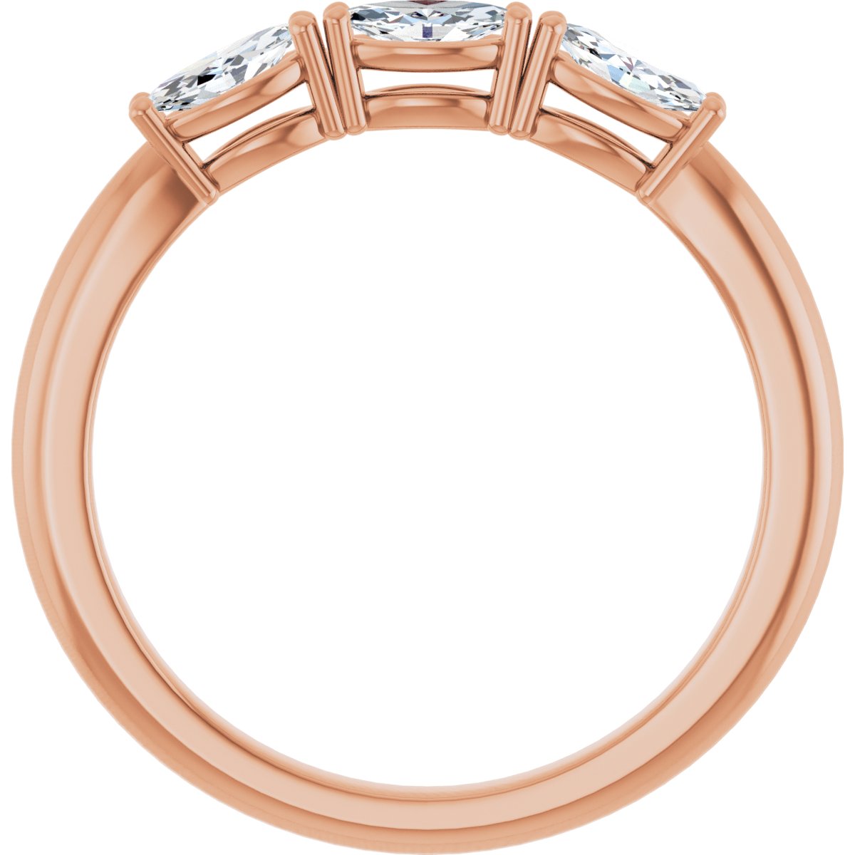 Three-Stone Anniversary Band