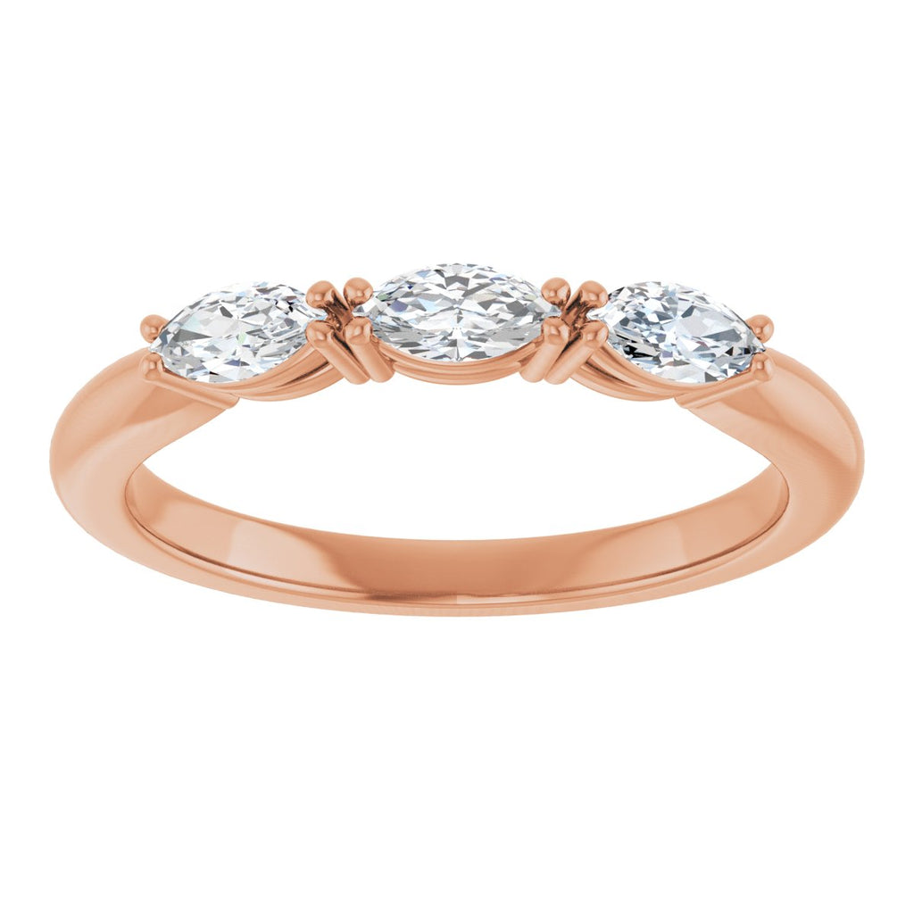 Three-Stone Anniversary Band