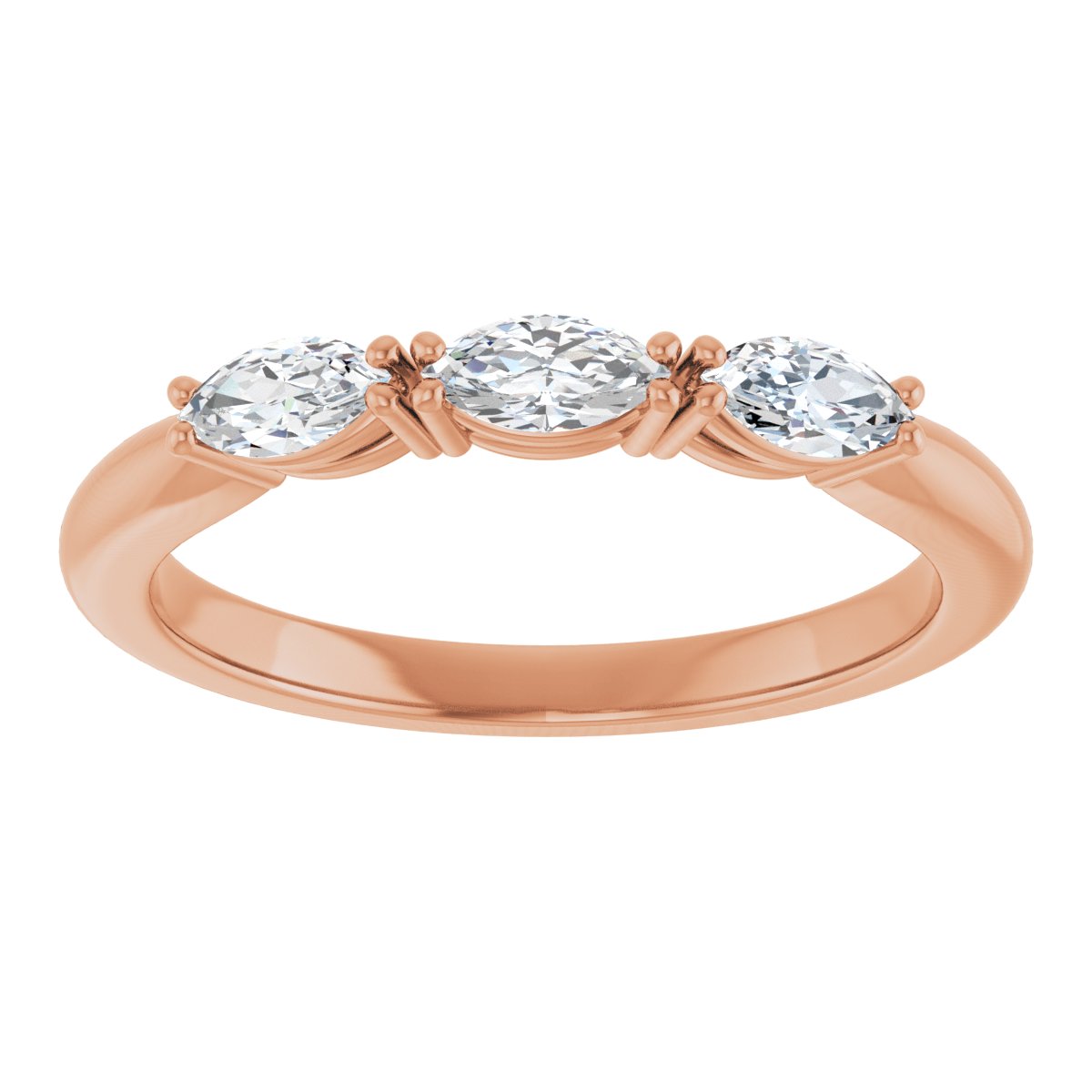 Three-Stone Anniversary Band