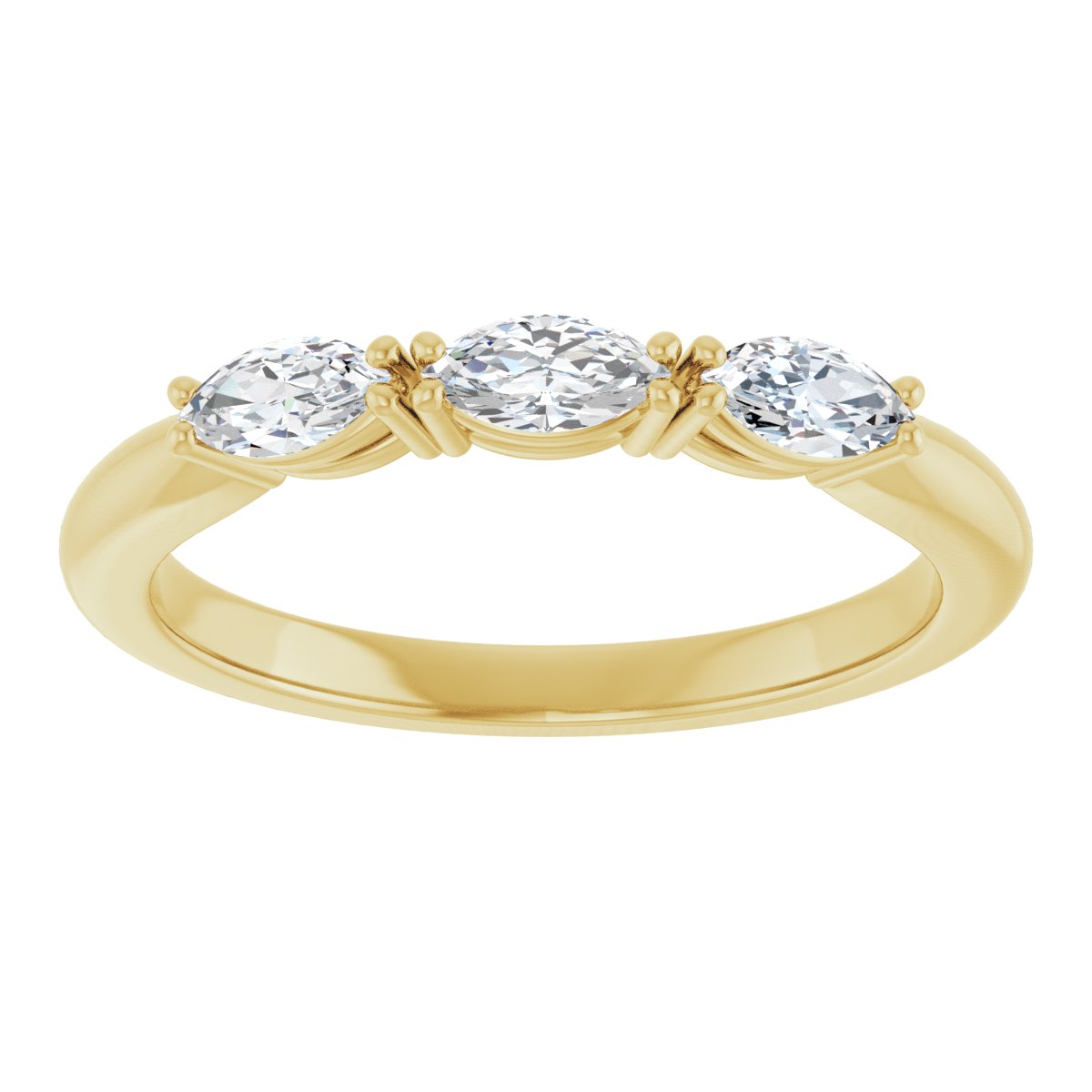 Three-Stone Anniversary Band