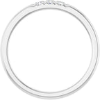 French-Set Three-Stone Anniversary Band