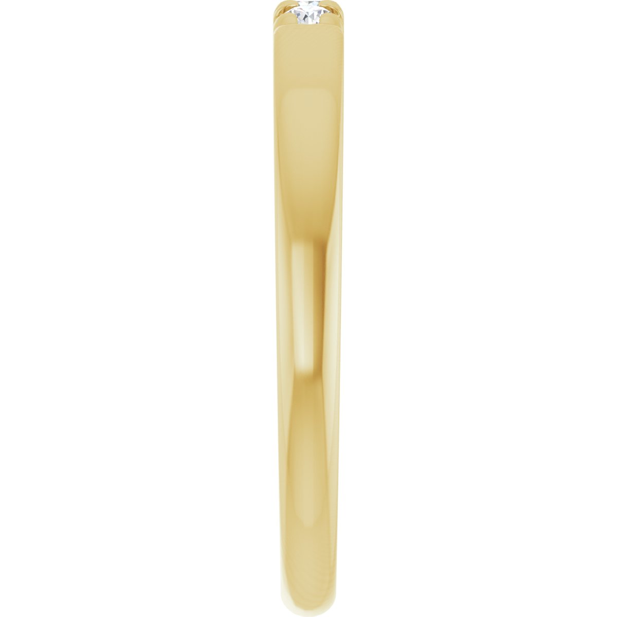 French-Set Three-Stone Anniversary Band