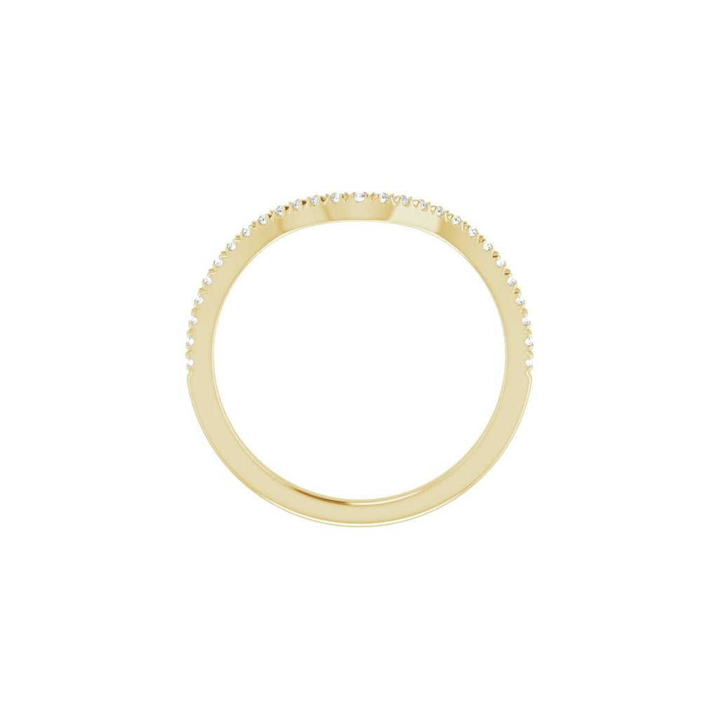 French-Set Double Halo-Style Engagement Ring or Band