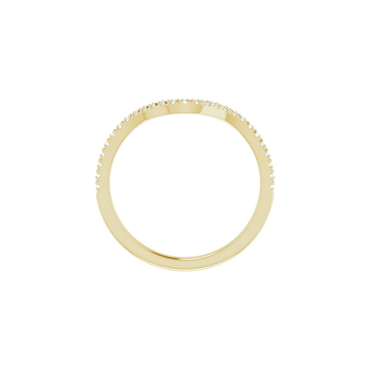French-Set Double Halo-Style Engagement Ring or Band