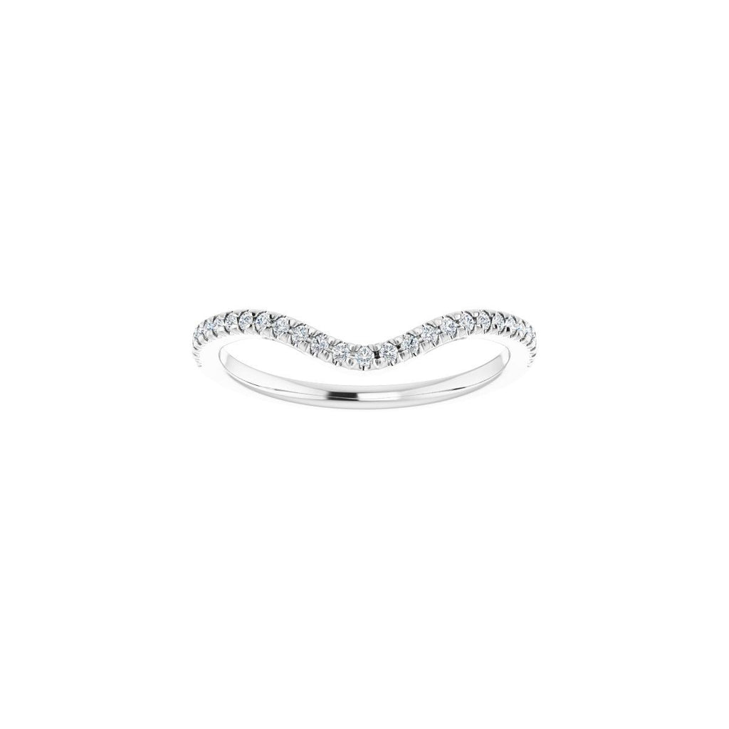 French-Set Double Halo-Style Engagement Ring or Band