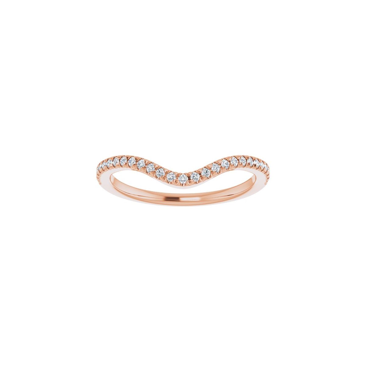 French-Set Double Halo-Style Engagement Ring or Band