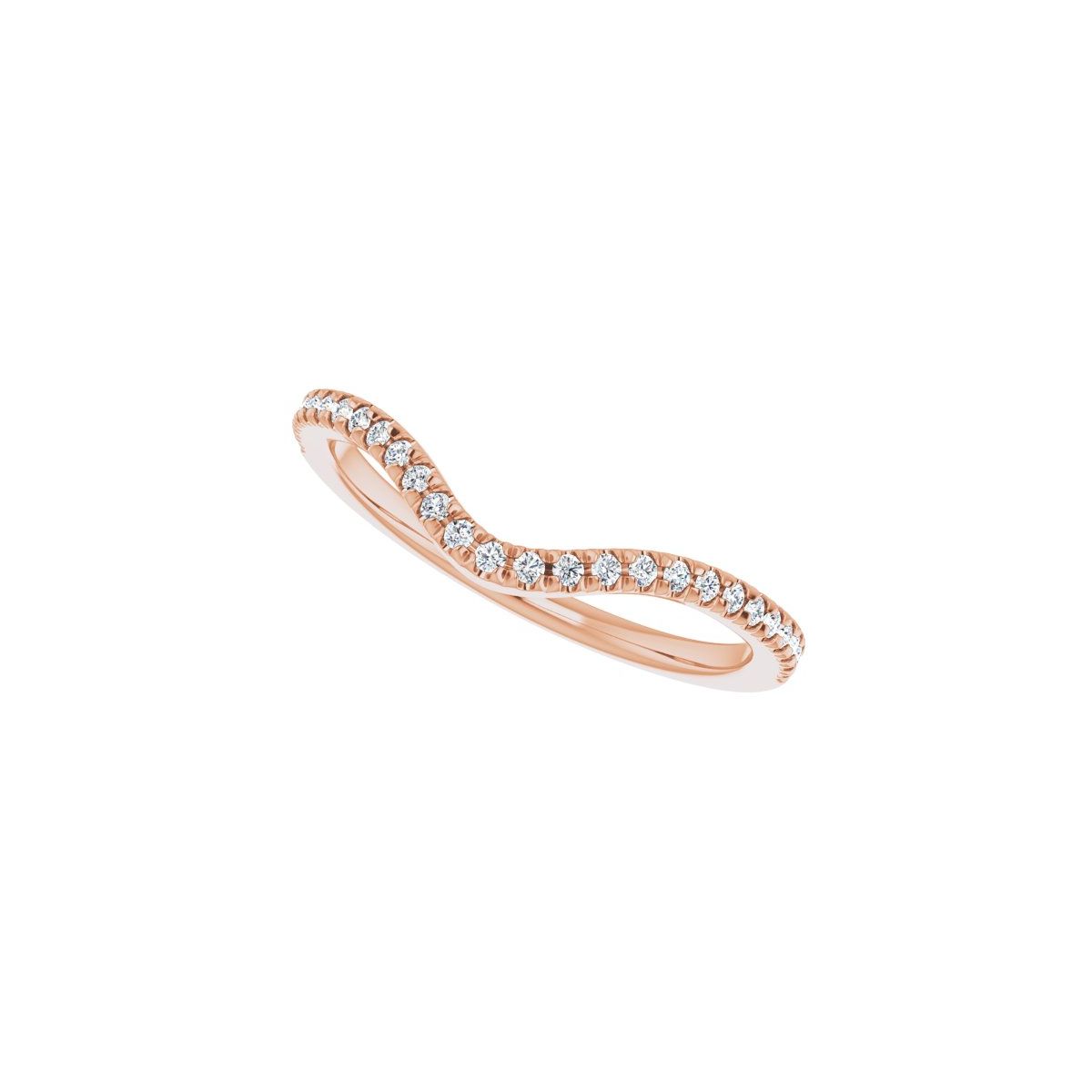 French-Set Double Halo-Style Engagement Ring or Band