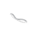 French-Set Double Halo-Style Engagement Ring or Band