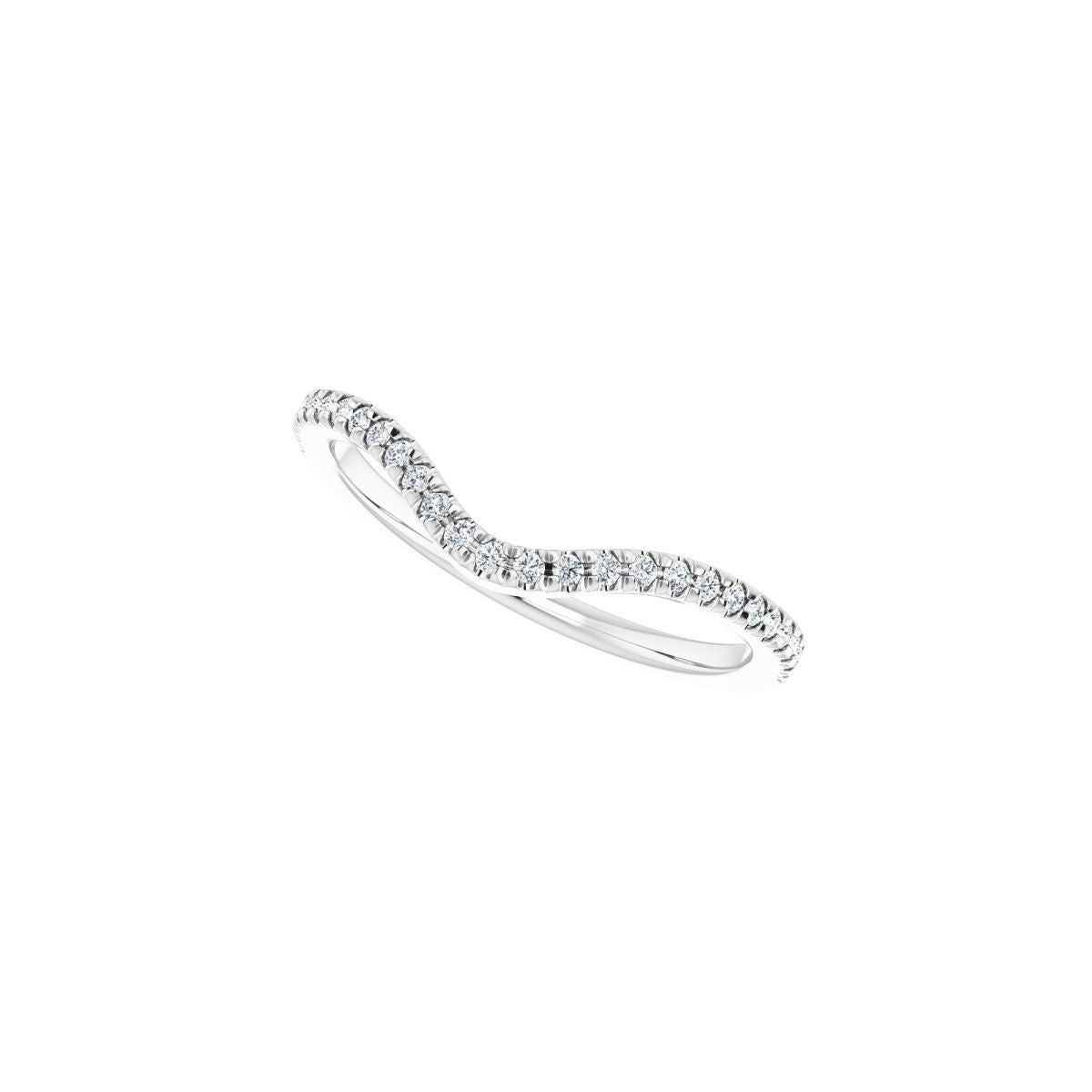 French-Set Double Halo-Style Engagement Ring or Band