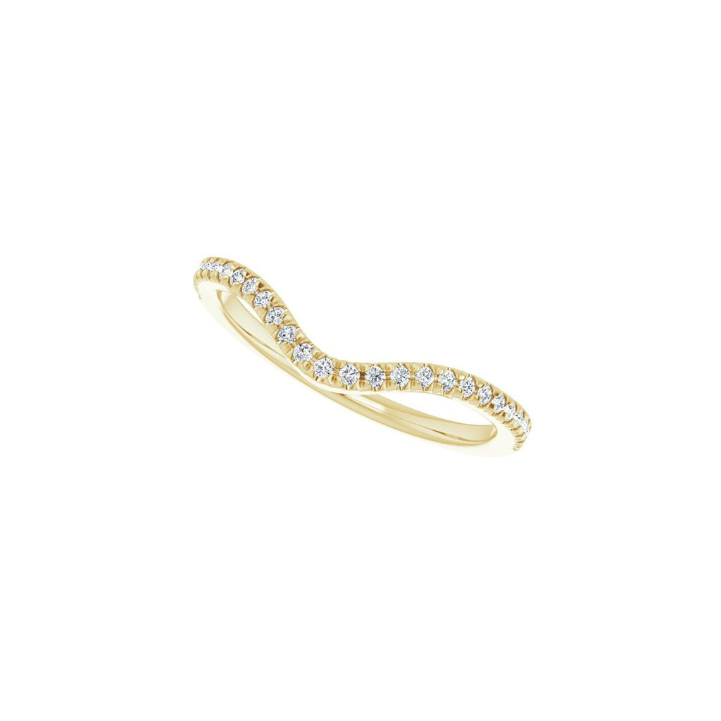 French-Set Double Halo-Style Engagement Ring or Band