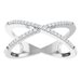 Accented Criss-Cross Ring
