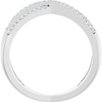 Accented Criss-Cross Ring