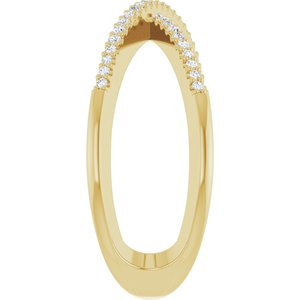 Accented Criss-Cross Ring