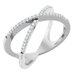 Accented Criss-Cross Ring