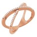 Accented Criss-Cross Ring