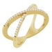 Accented Criss-Cross Ring