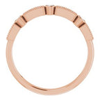 Milgrain Stackable Ring
