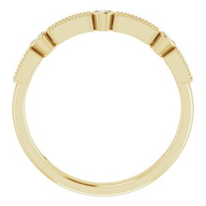 Milgrain Stackable Ring
