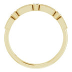 Milgrain Stackable Ring
