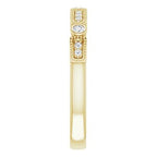 Milgrain Stackable Ring