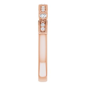 Milgrain Stackable Ring