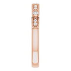 Milgrain Stackable Ring