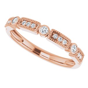 Milgrain Stackable Ring