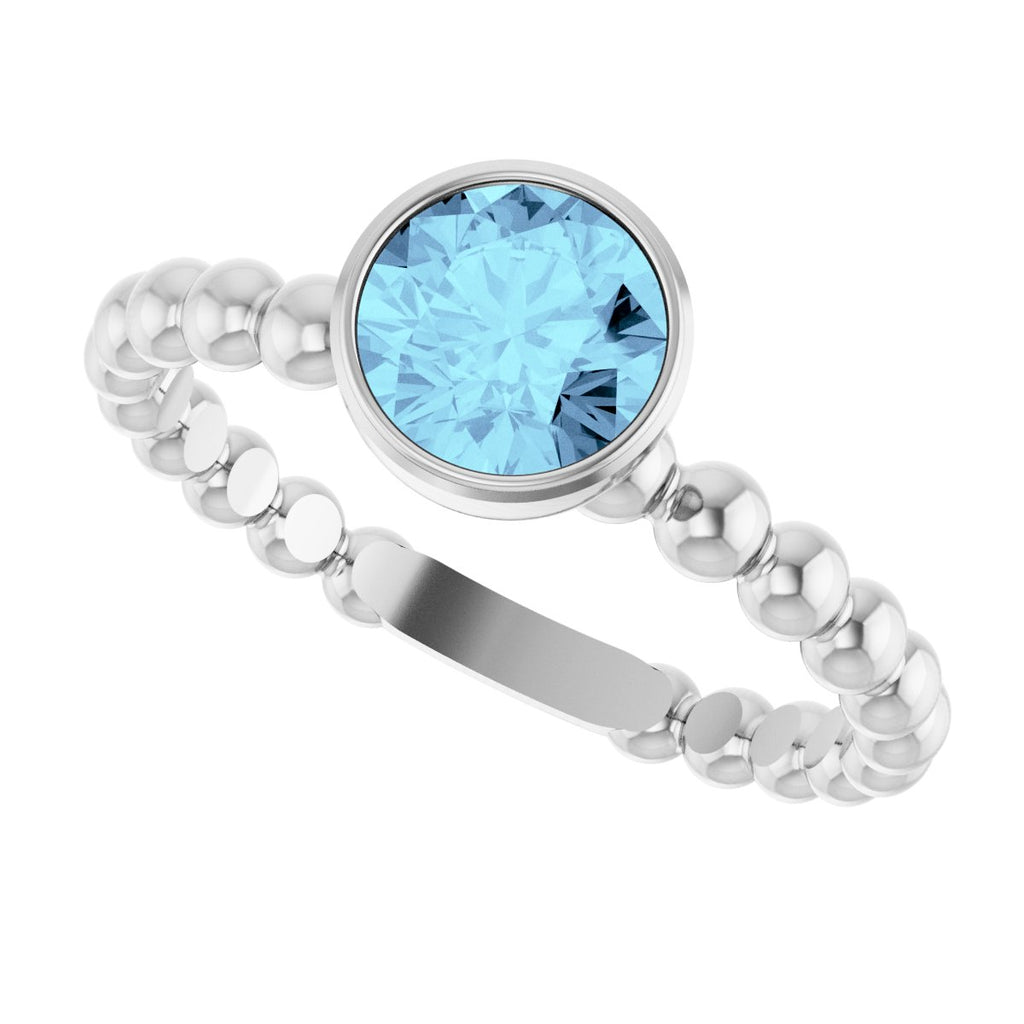 Family Beaded Stackable Ring