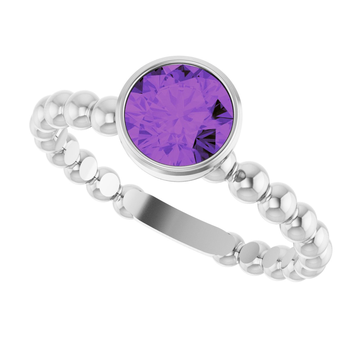 Family Beaded Stackable Ring