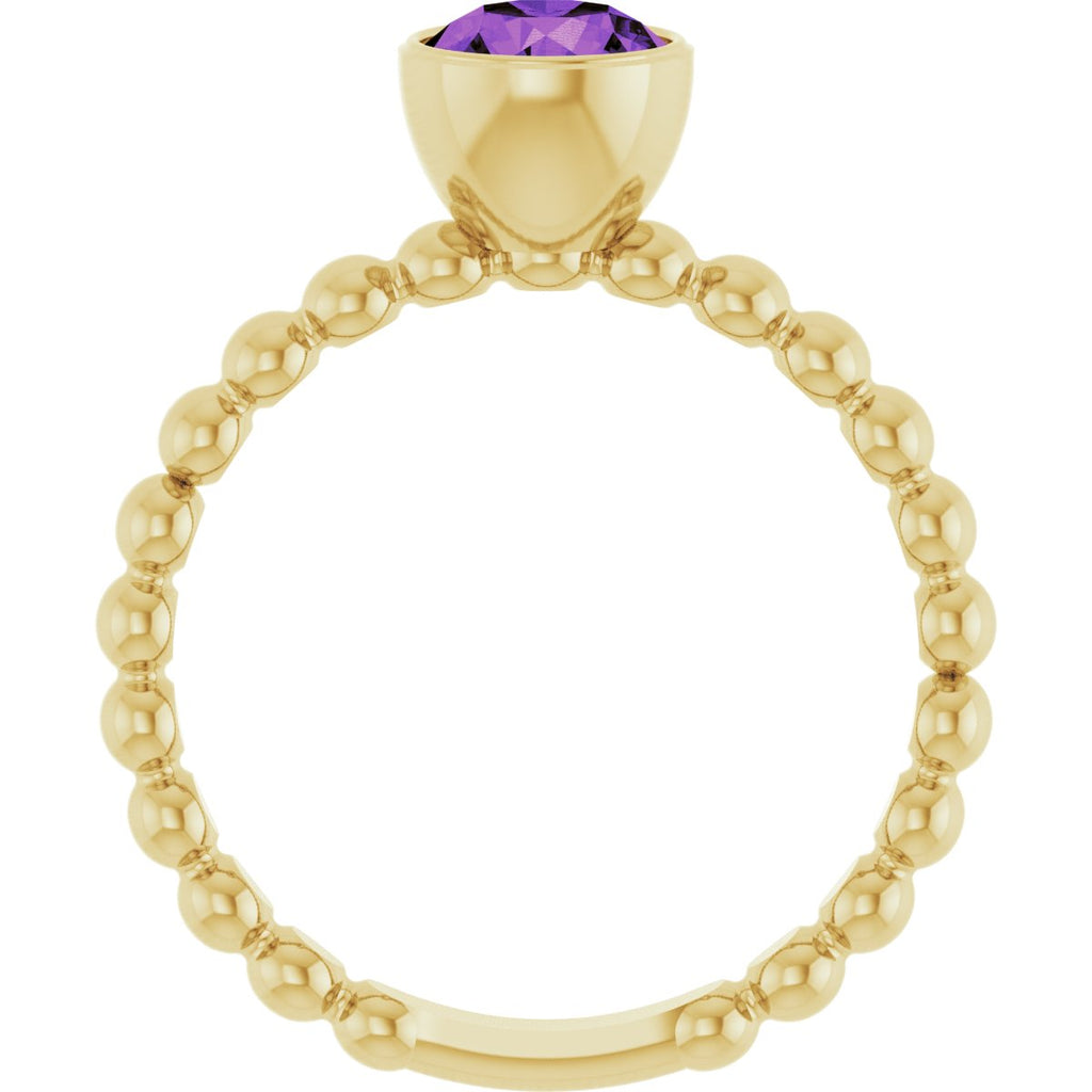 Family Beaded Stackable Ring