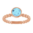 Family Beaded Stackable Ring