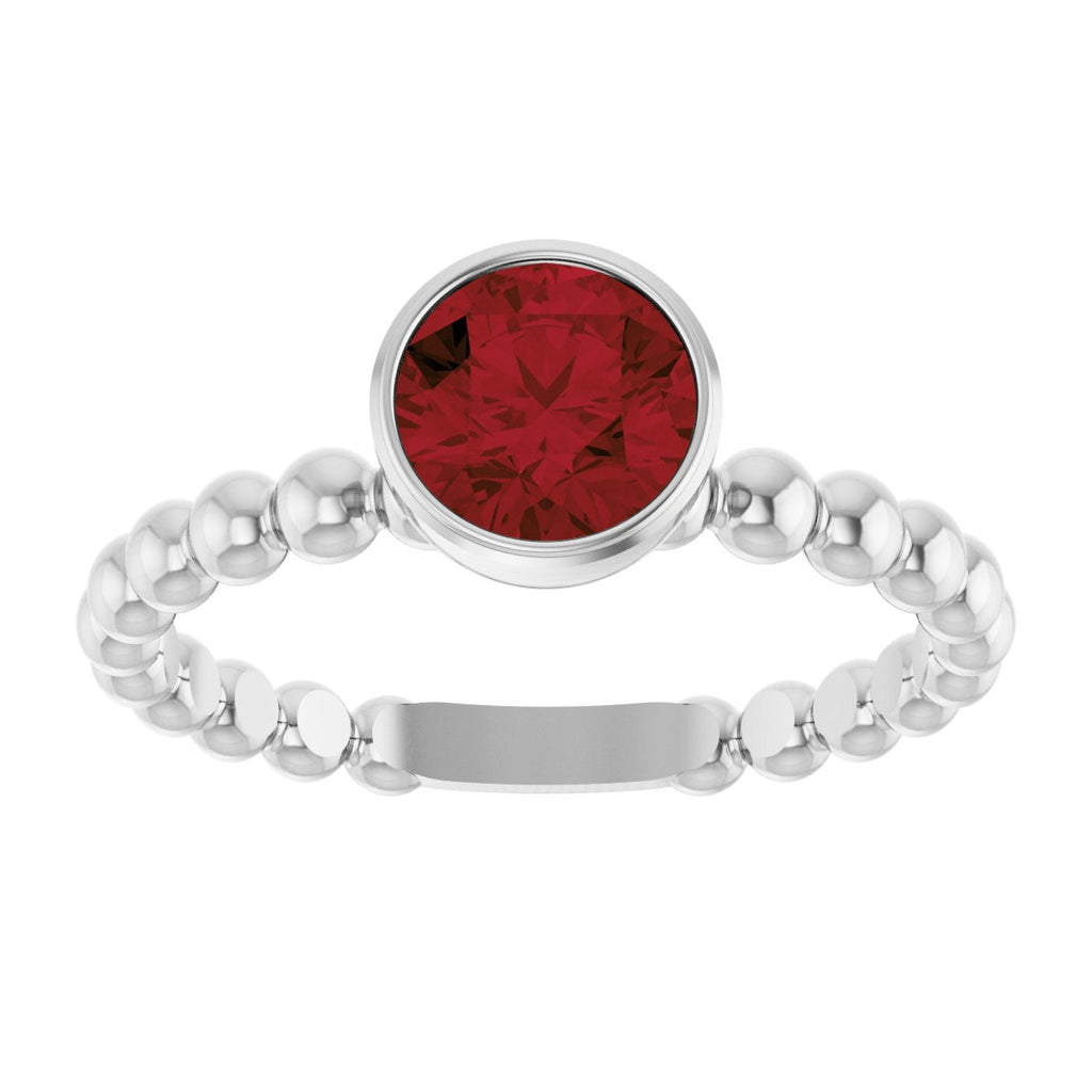 Family Beaded Stackable Ring