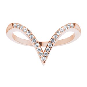 Accented V Ring