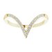 Accented V Ring