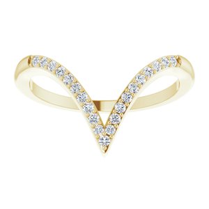 Accented V Ring