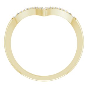 Accented V Ring