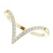 Accented V Ring