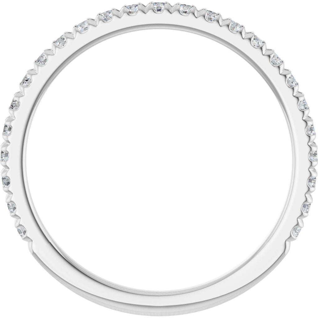 French-Set Halo-Style Engagement Ring or Band