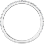 French-Set Halo-Style Engagement Ring or Band