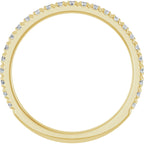 French-Set Halo-Style Engagement Ring or Band