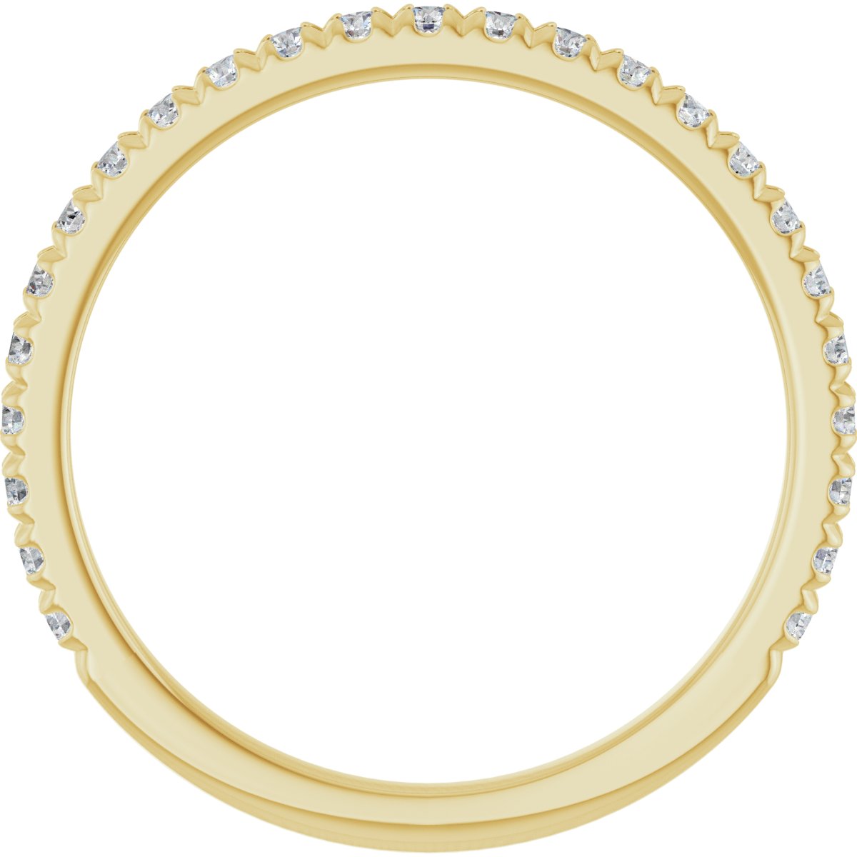 French-Set Halo-Style Engagement Ring or Band