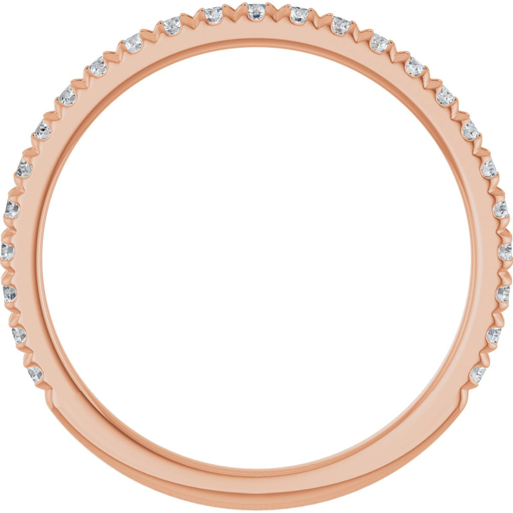 French-Set Halo-Style Engagement Ring or Band