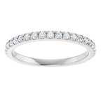 French-Set Halo-Style Engagement Ring or Band