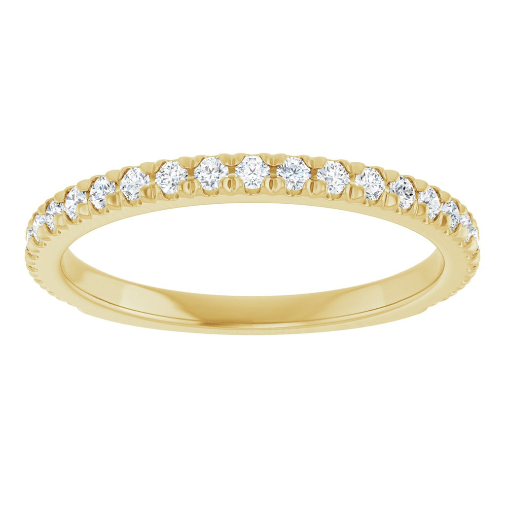 French-Set Halo-Style Engagement Ring or Band