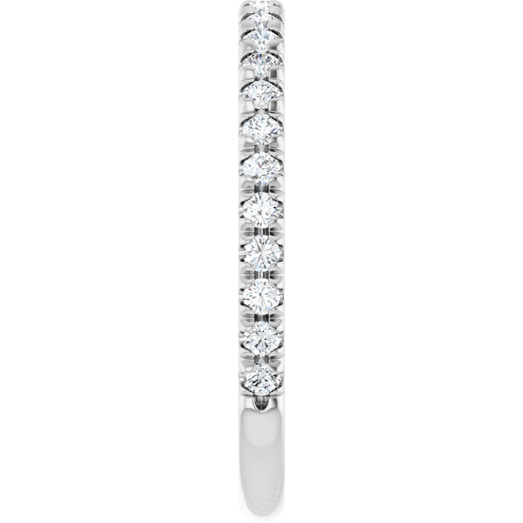French-Set Halo-Style Engagement Ring or Band