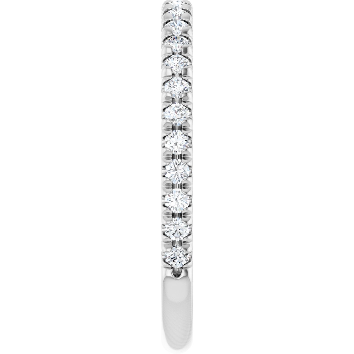 French-Set Halo-Style Engagement Ring or Band
