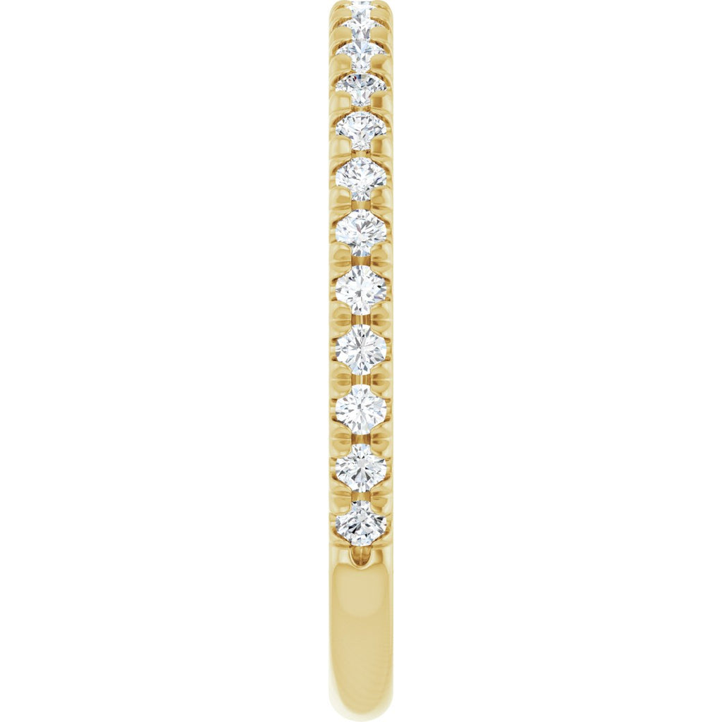 French-Set Halo-Style Engagement Ring or Band